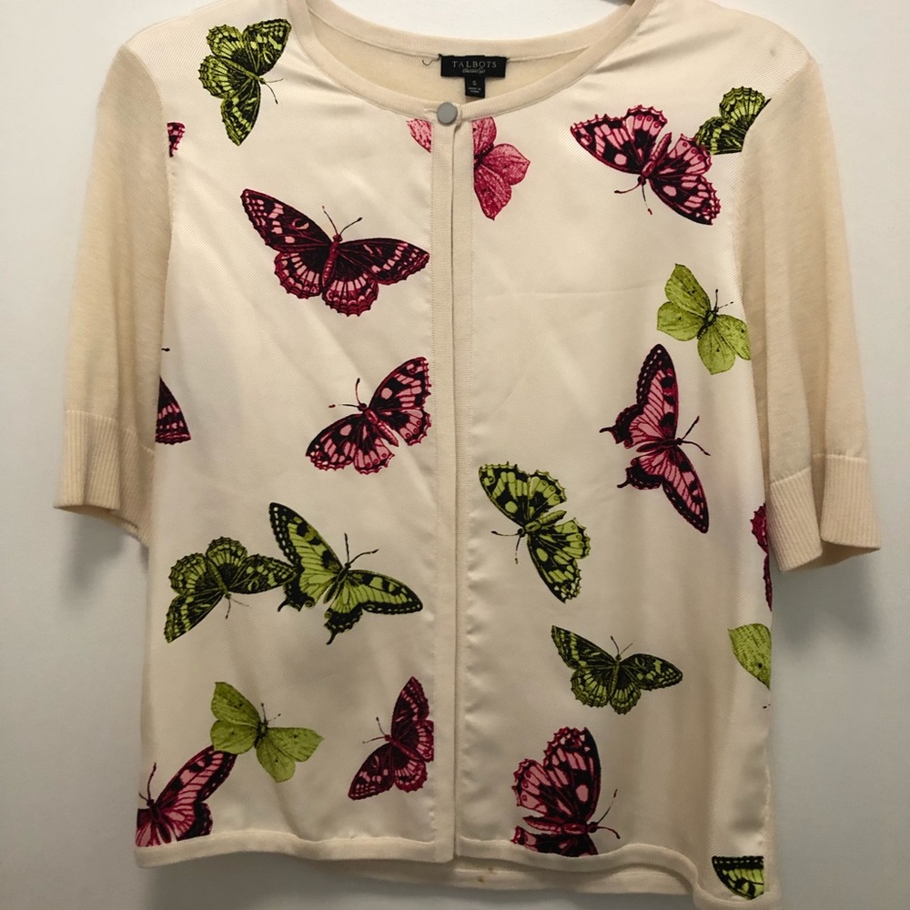 Butterfly Sweater blouse by Talbots